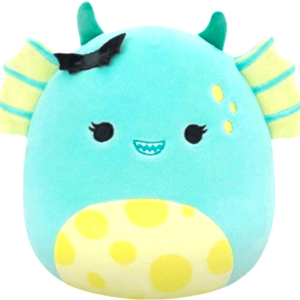 🎃 DEAREST 👾 Teal & Yellow Monster Halloween 2024 Original Squishmallow ☆ NWT ☆